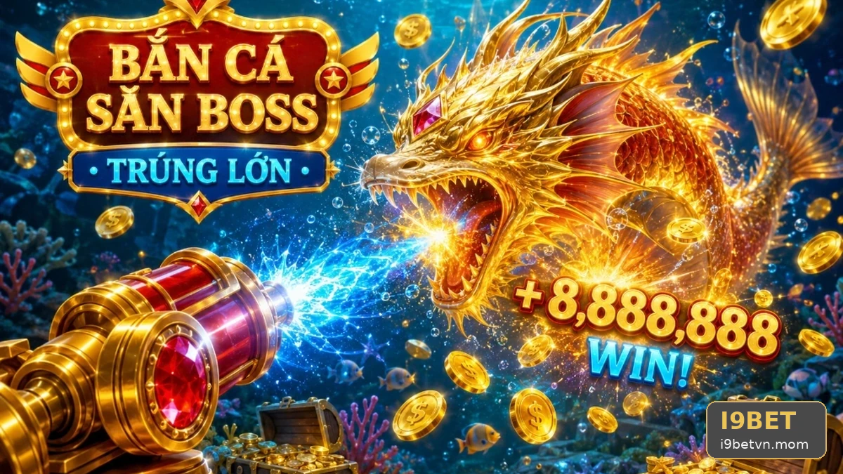 Phá Cảnh Bắn Cá Săn Thưởng Khi Nổ Hũ Slot Tại I9BET Khám